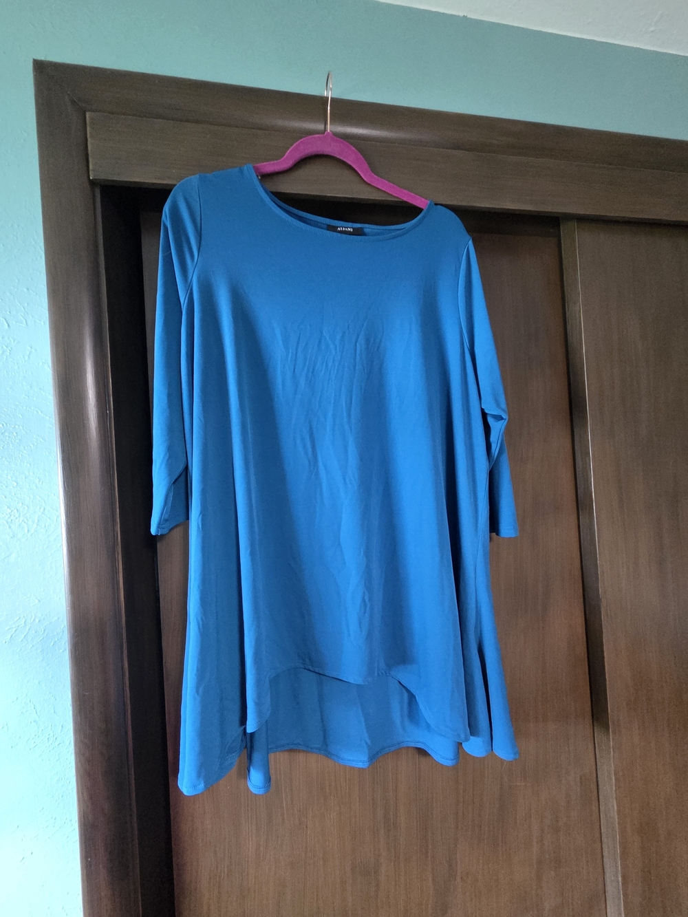 Alfani royal Blue Swing Tunic Top